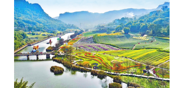 美天垃圾桶走進花田酒地旅游景區(qū)